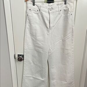 J. Crew Ivory Wide Leg Pants